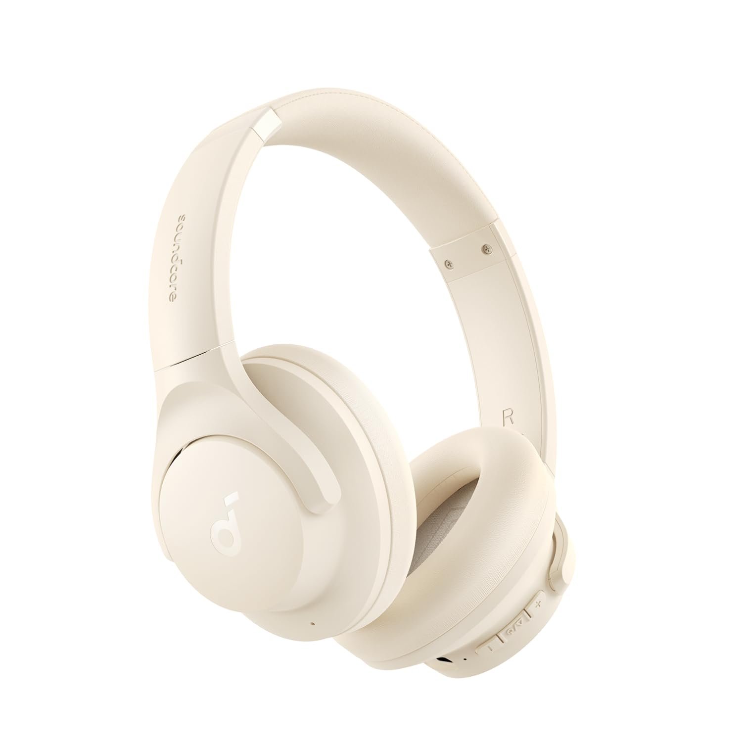 soundcore Q20i by Anker, Over Ear Headphones Bluetooth Wireless Hybrid Active Noise Cancelling Headphones, 40H Long ANC Playtime, Hi-Res Audio, Big Bass, Customizze via an App(White)