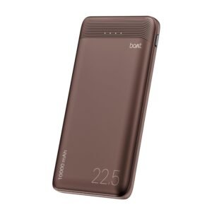boAt EnergyShroom PB300 Neo 10000mAh Power Bank with 22.5W Fast Charging, 3X Output Ports, Supports Android, iPhone, Tablets, Earbuds (Mocha Brown)
